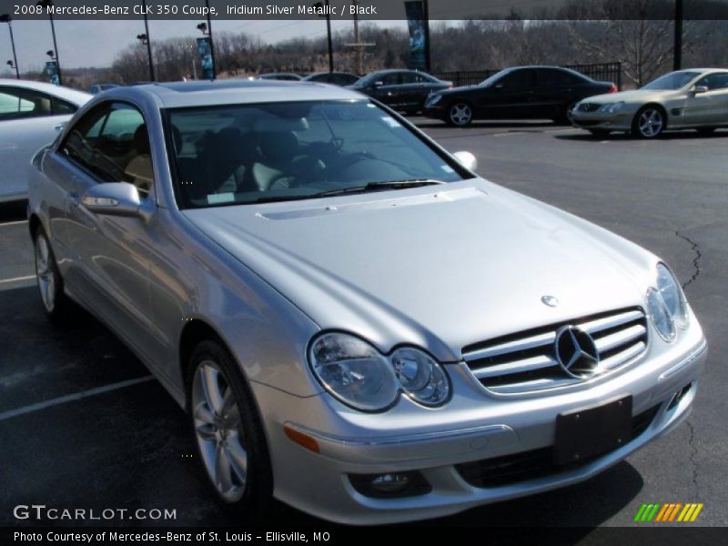 Iridium Silver Metallic / Black 2008 Mercedes-Benz CLK 350 Coupe