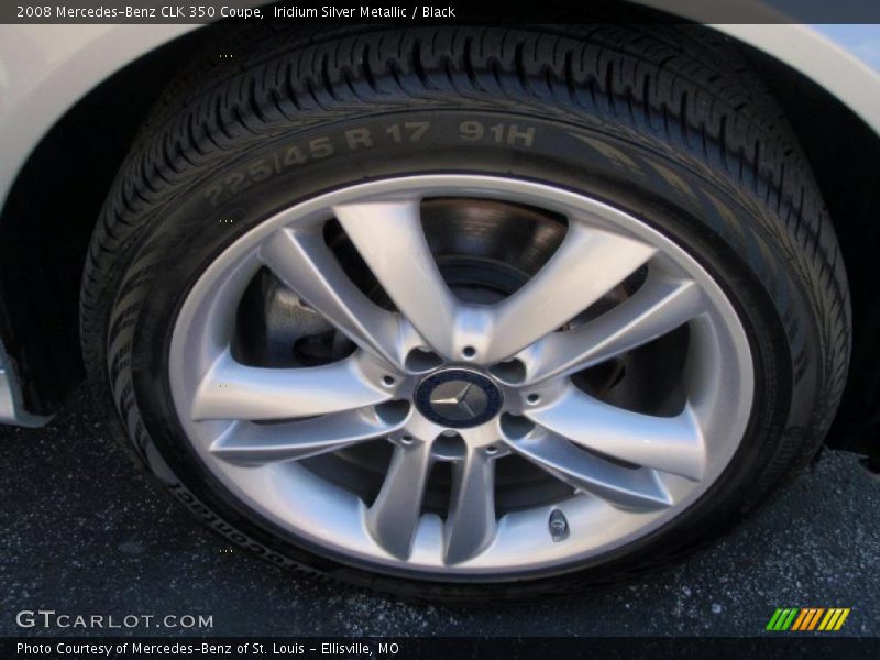 Iridium Silver Metallic / Black 2008 Mercedes-Benz CLK 350 Coupe