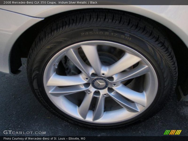 Iridium Silver Metallic / Black 2008 Mercedes-Benz CLK 350 Coupe