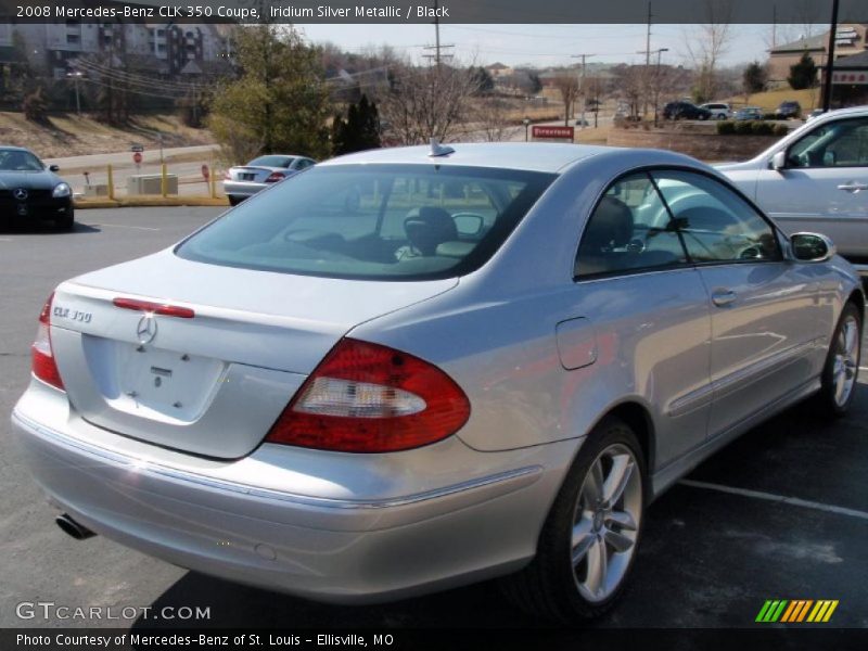 Iridium Silver Metallic / Black 2008 Mercedes-Benz CLK 350 Coupe