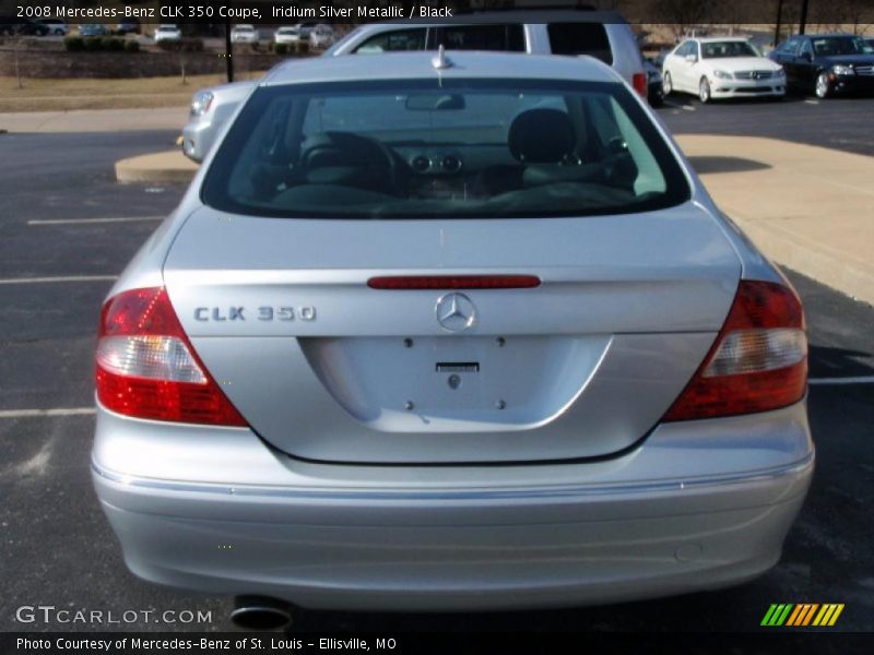 Iridium Silver Metallic / Black 2008 Mercedes-Benz CLK 350 Coupe