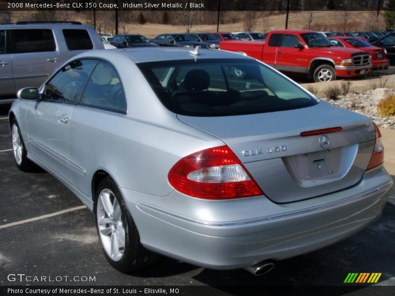 Iridium Silver Metallic / Black 2008 Mercedes-Benz CLK 350 Coupe