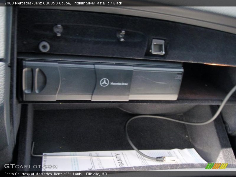 Iridium Silver Metallic / Black 2008 Mercedes-Benz CLK 350 Coupe