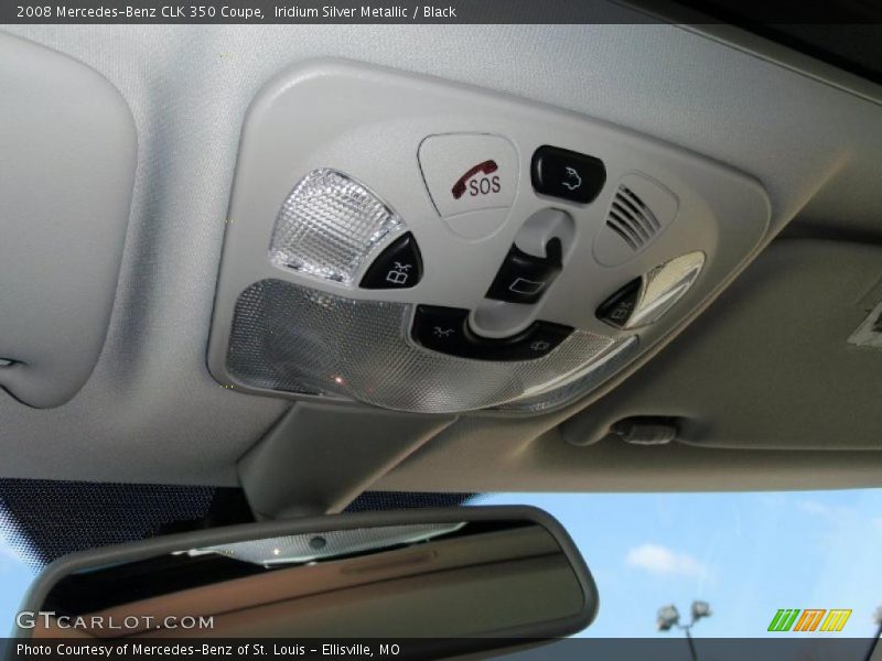 Iridium Silver Metallic / Black 2008 Mercedes-Benz CLK 350 Coupe