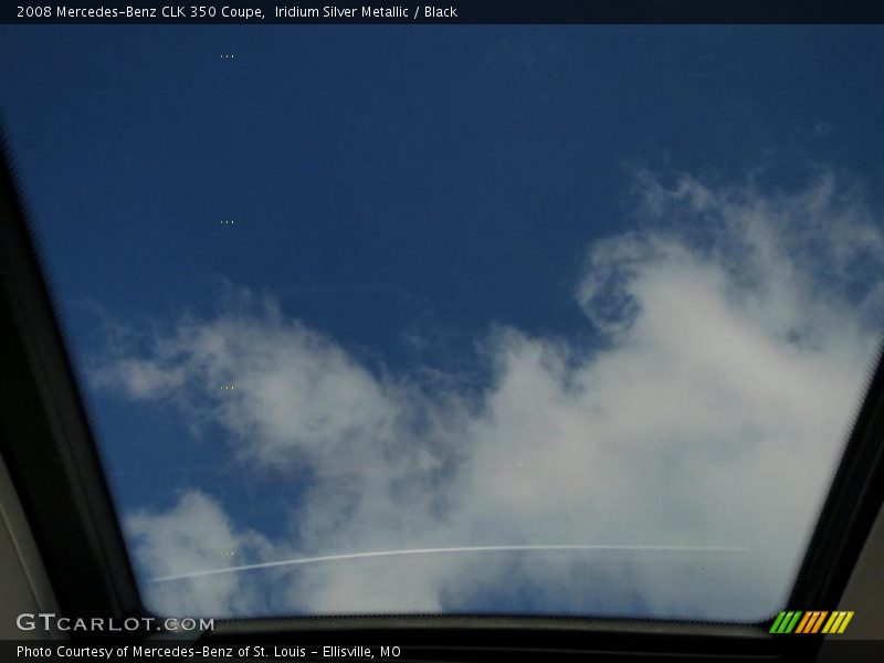 Iridium Silver Metallic / Black 2008 Mercedes-Benz CLK 350 Coupe