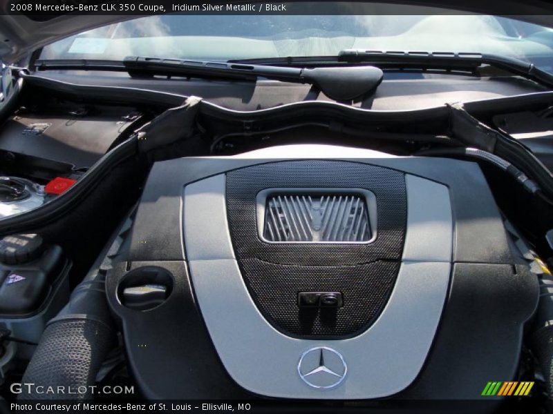 Iridium Silver Metallic / Black 2008 Mercedes-Benz CLK 350 Coupe