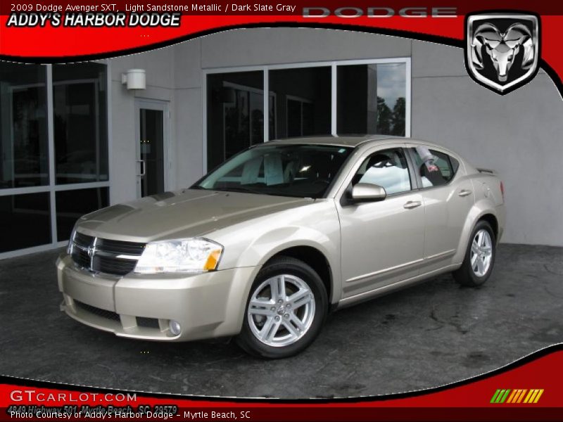 Light Sandstone Metallic / Dark Slate Gray 2009 Dodge Avenger SXT