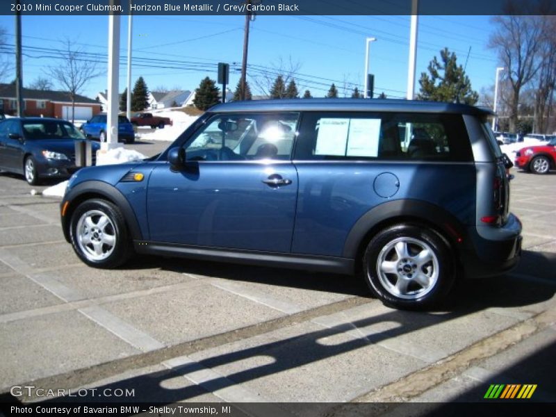 Horizon Blue Metallic / Grey/Carbon Black 2010 Mini Cooper Clubman