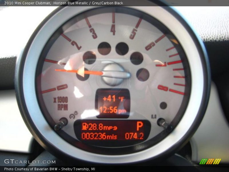 Horizon Blue Metallic / Grey/Carbon Black 2010 Mini Cooper Clubman