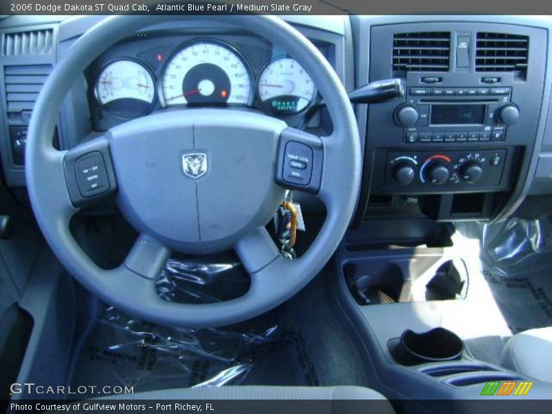 Atlantic Blue Pearl / Medium Slate Gray 2006 Dodge Dakota ST Quad Cab