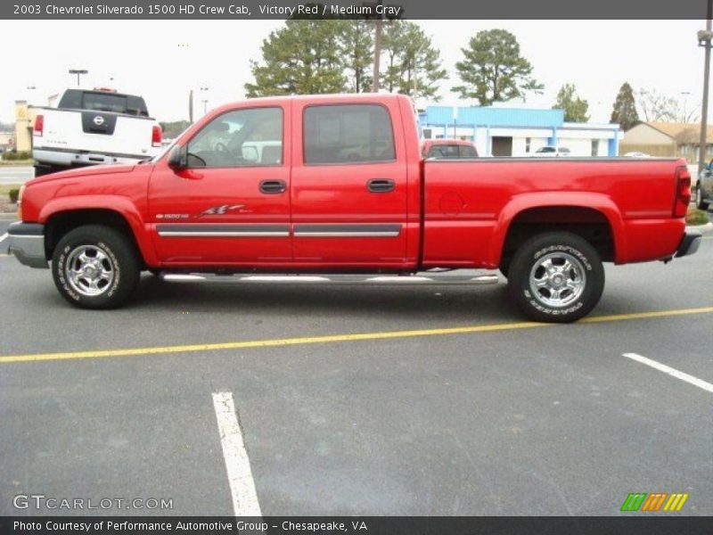 Victory Red / Medium Gray 2003 Chevrolet Silverado 1500 HD Crew Cab