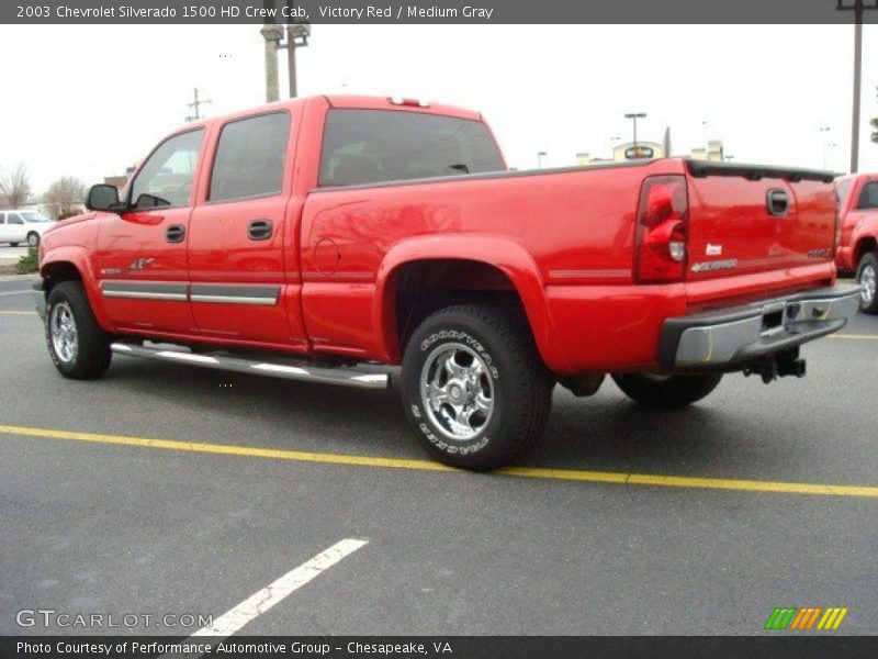 Victory Red / Medium Gray 2003 Chevrolet Silverado 1500 HD Crew Cab