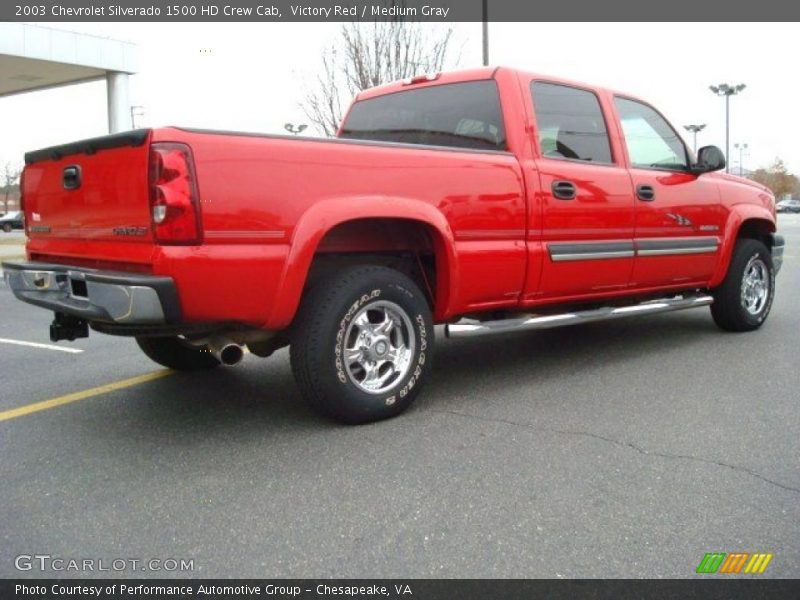 Victory Red / Medium Gray 2003 Chevrolet Silverado 1500 HD Crew Cab