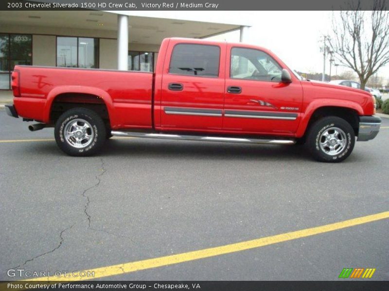 Victory Red / Medium Gray 2003 Chevrolet Silverado 1500 HD Crew Cab