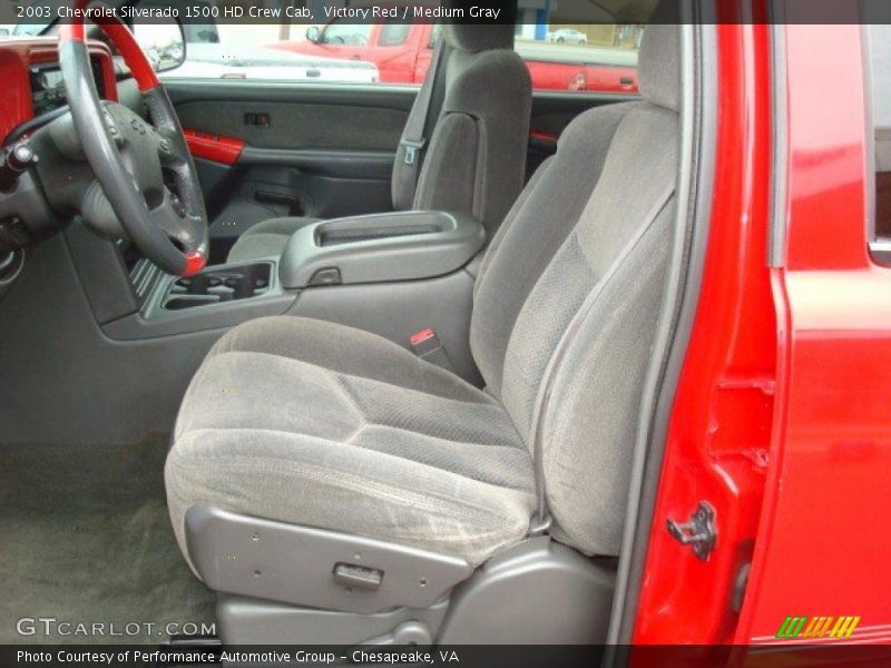 Victory Red / Medium Gray 2003 Chevrolet Silverado 1500 HD Crew Cab