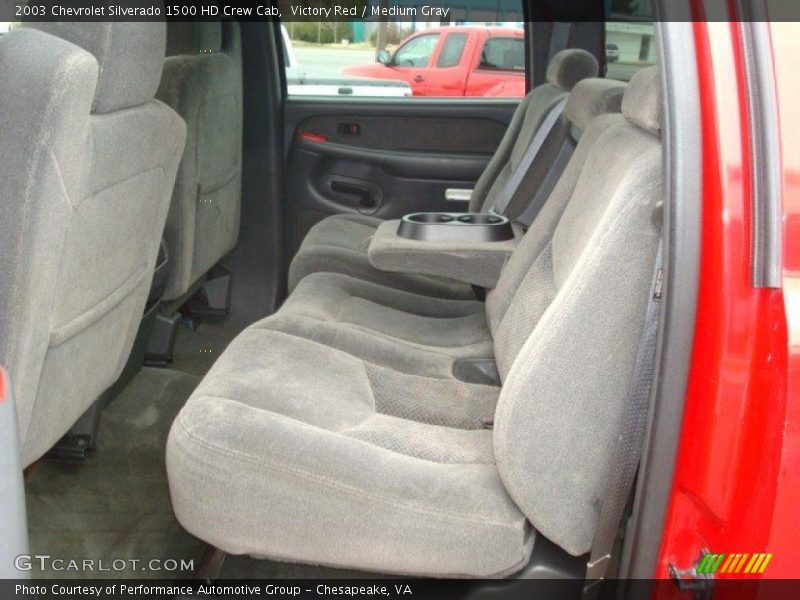 Victory Red / Medium Gray 2003 Chevrolet Silverado 1500 HD Crew Cab