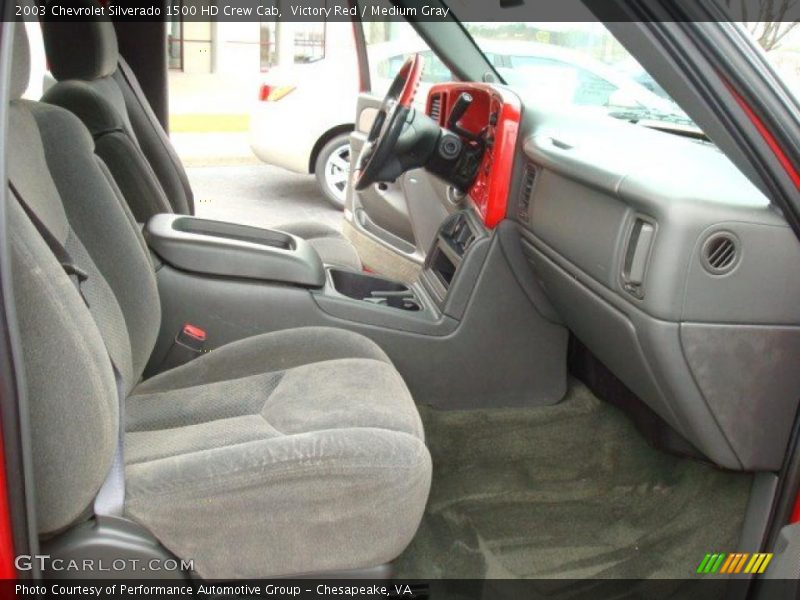 Victory Red / Medium Gray 2003 Chevrolet Silverado 1500 HD Crew Cab