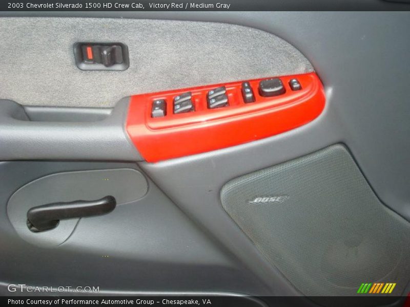 Victory Red / Medium Gray 2003 Chevrolet Silverado 1500 HD Crew Cab