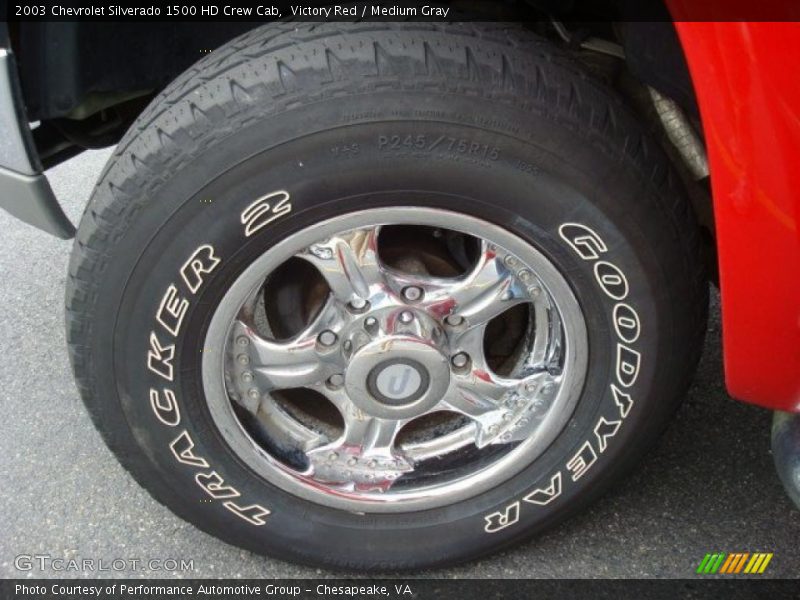 Victory Red / Medium Gray 2003 Chevrolet Silverado 1500 HD Crew Cab