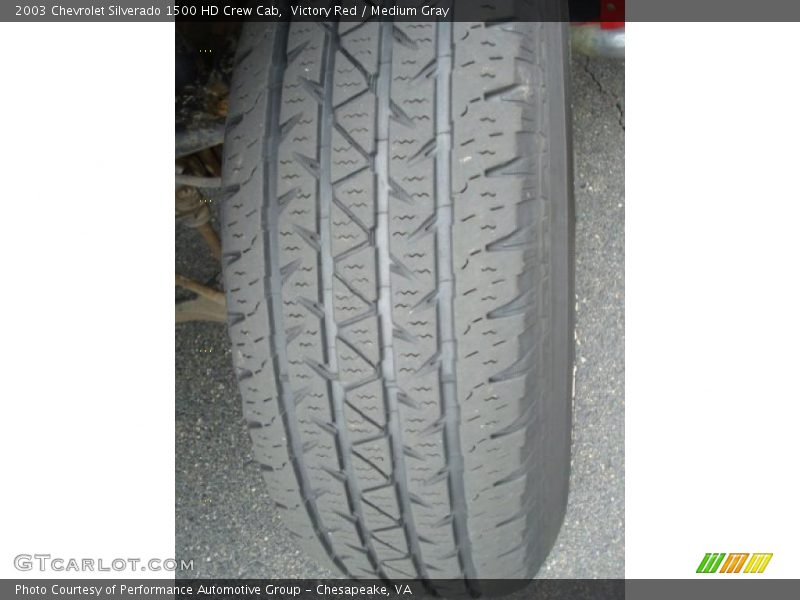 Victory Red / Medium Gray 2003 Chevrolet Silverado 1500 HD Crew Cab