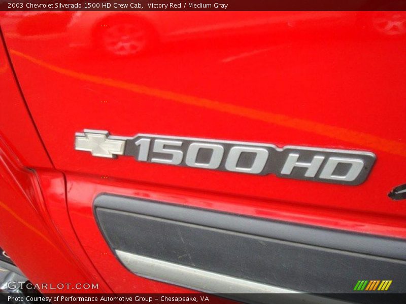 Victory Red / Medium Gray 2003 Chevrolet Silverado 1500 HD Crew Cab