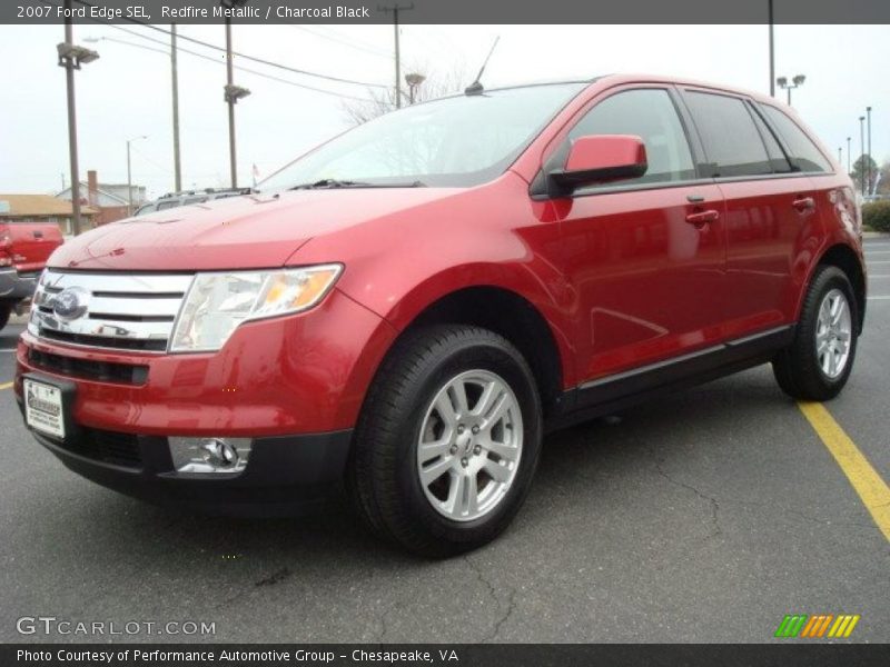 Redfire Metallic / Charcoal Black 2007 Ford Edge SEL