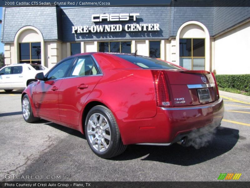 Crystal Red / Cashmere/Cocoa 2008 Cadillac CTS Sedan