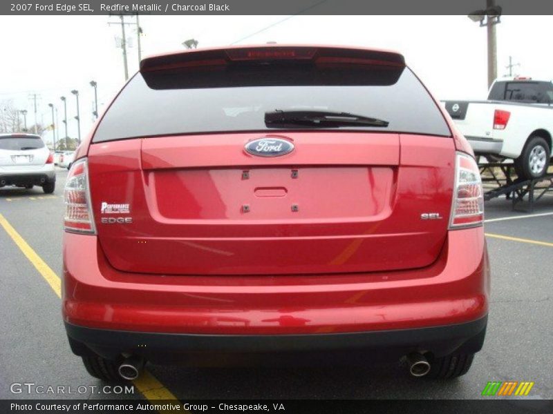 Redfire Metallic / Charcoal Black 2007 Ford Edge SEL