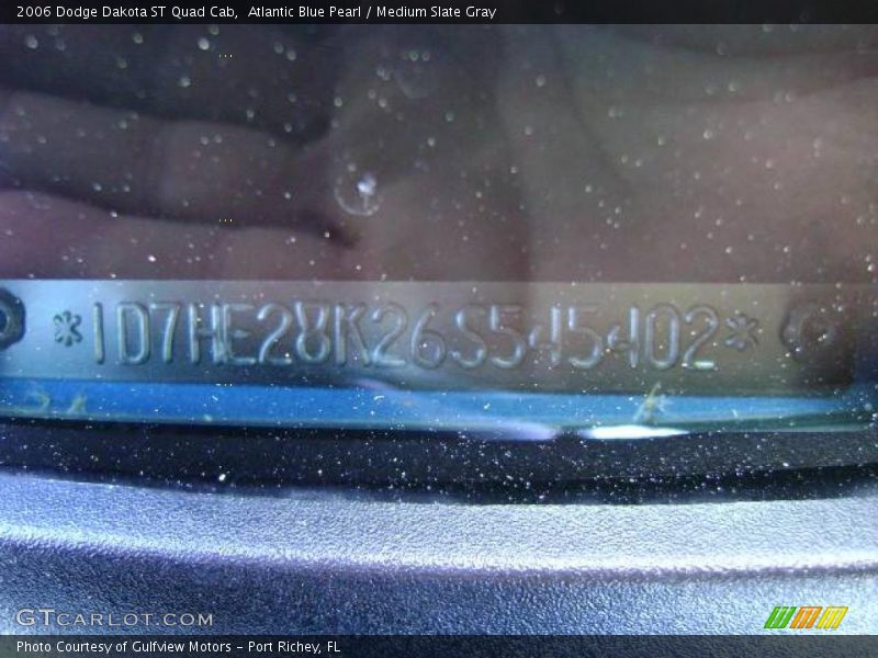 Atlantic Blue Pearl / Medium Slate Gray 2006 Dodge Dakota ST Quad Cab