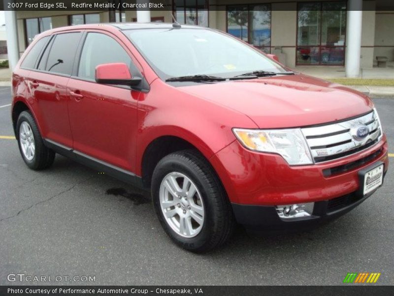 Redfire Metallic / Charcoal Black 2007 Ford Edge SEL