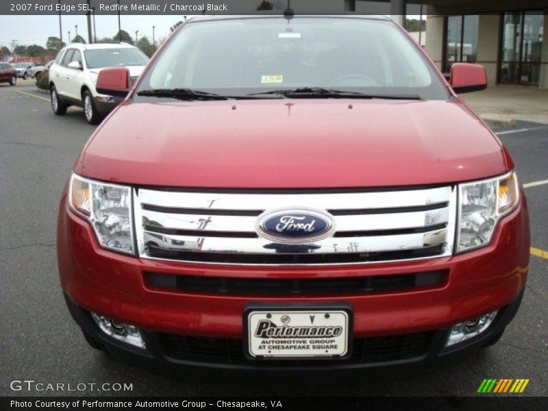 Redfire Metallic / Charcoal Black 2007 Ford Edge SEL