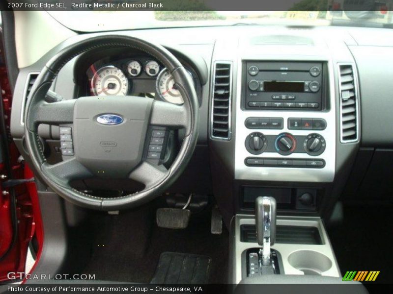 Redfire Metallic / Charcoal Black 2007 Ford Edge SEL