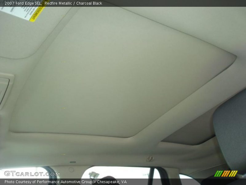 Redfire Metallic / Charcoal Black 2007 Ford Edge SEL