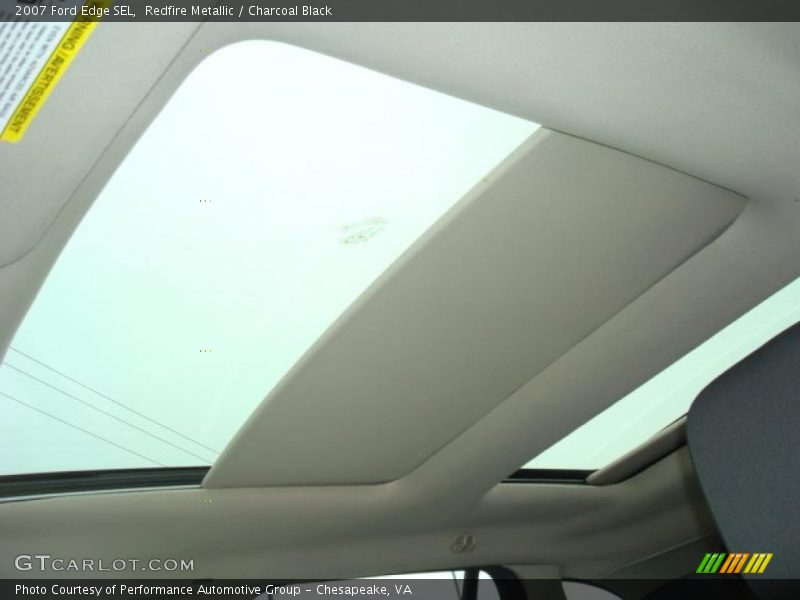 Redfire Metallic / Charcoal Black 2007 Ford Edge SEL