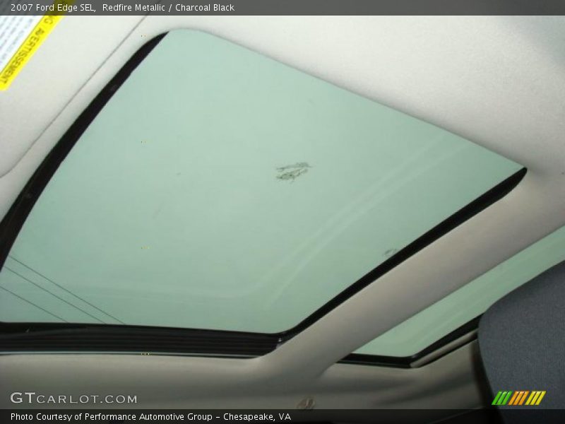 Redfire Metallic / Charcoal Black 2007 Ford Edge SEL