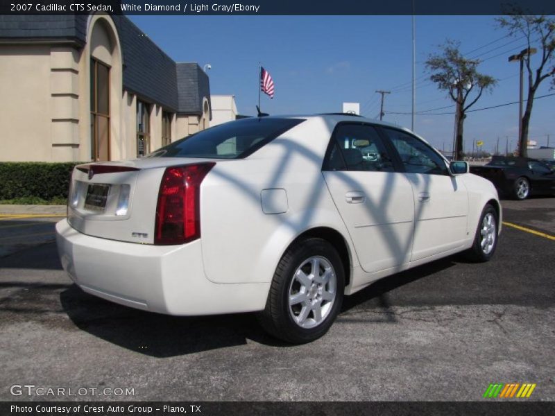 White Diamond / Light Gray/Ebony 2007 Cadillac CTS Sedan