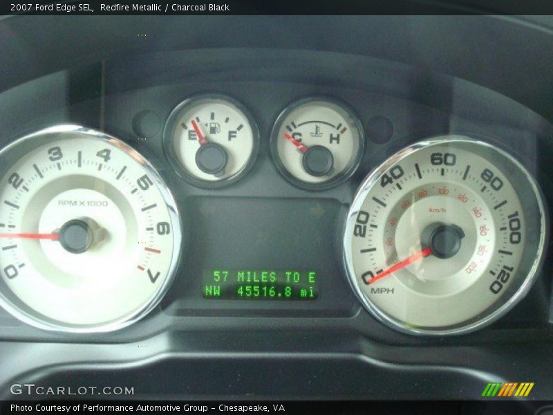 Redfire Metallic / Charcoal Black 2007 Ford Edge SEL