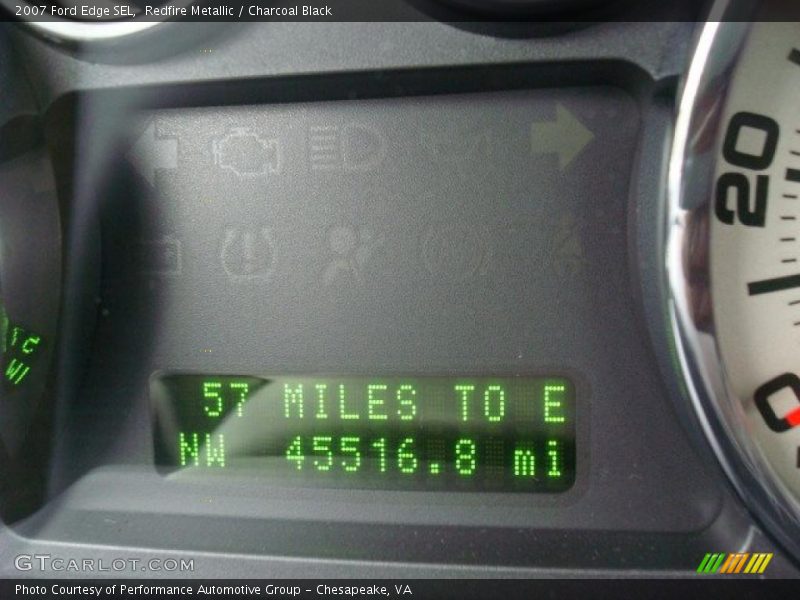 Redfire Metallic / Charcoal Black 2007 Ford Edge SEL