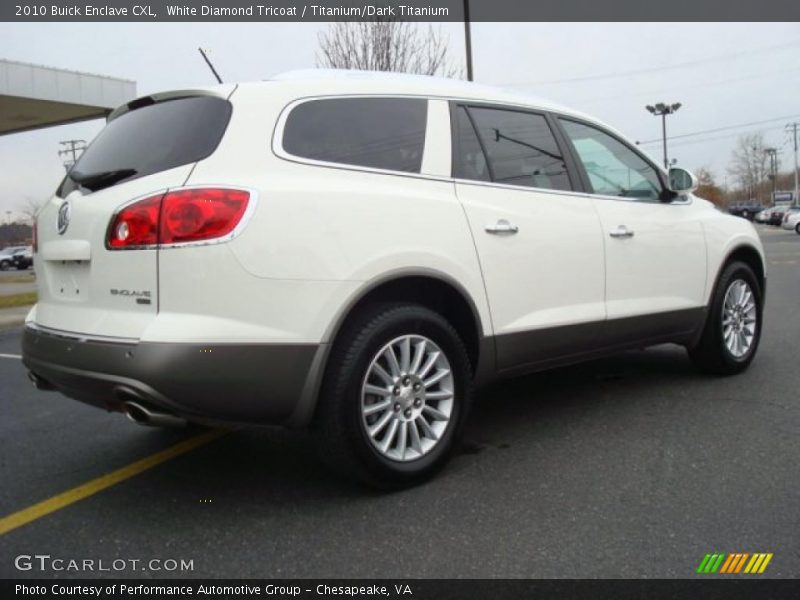 White Diamond Tricoat / Titanium/Dark Titanium 2010 Buick Enclave CXL