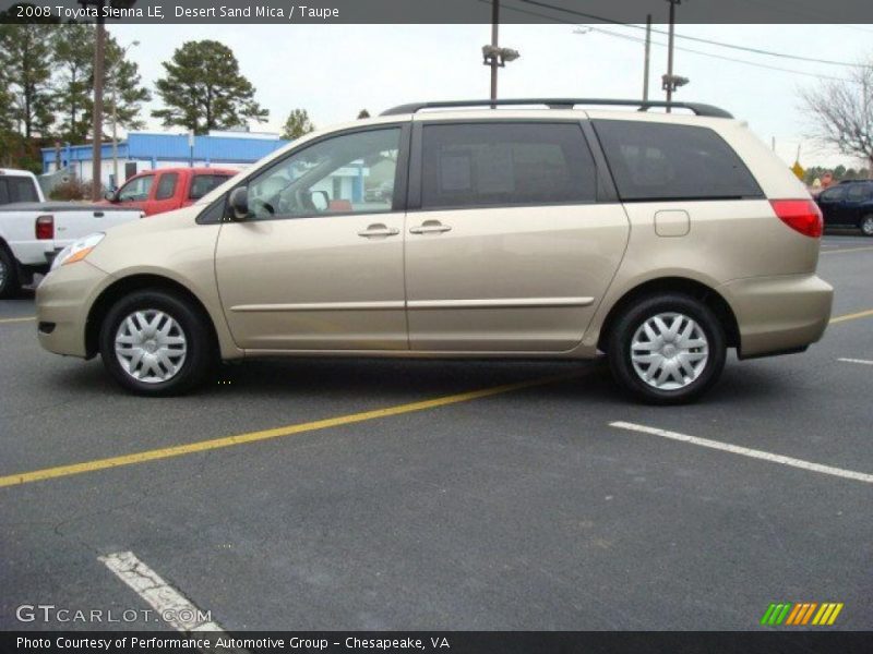 Desert Sand Mica / Taupe 2008 Toyota Sienna LE