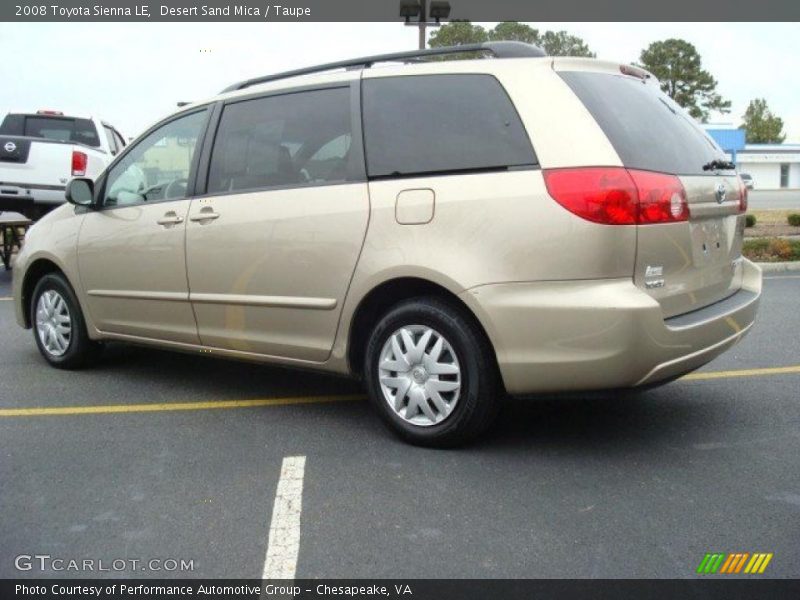 Desert Sand Mica / Taupe 2008 Toyota Sienna LE