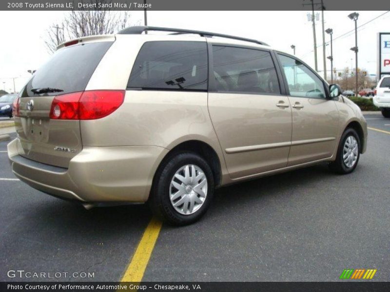 Desert Sand Mica / Taupe 2008 Toyota Sienna LE