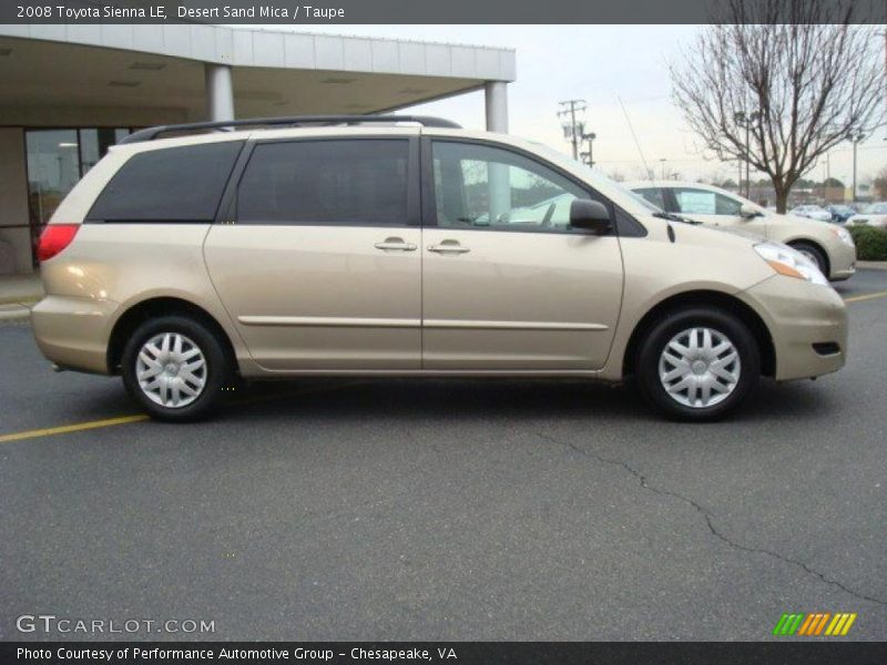Desert Sand Mica / Taupe 2008 Toyota Sienna LE