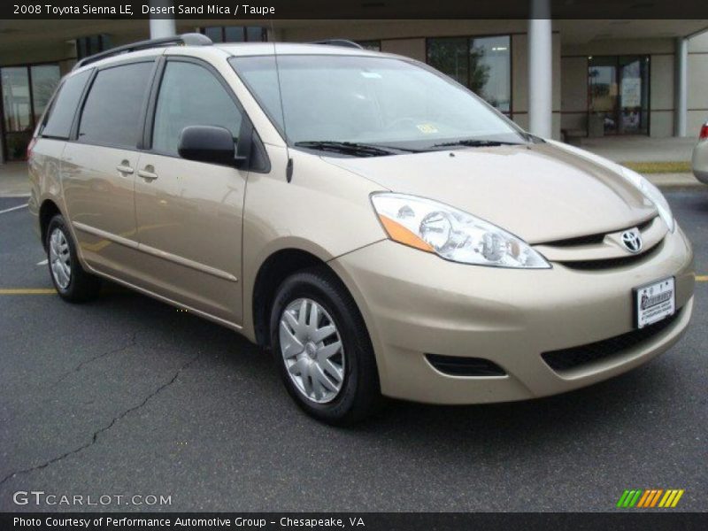 Desert Sand Mica / Taupe 2008 Toyota Sienna LE