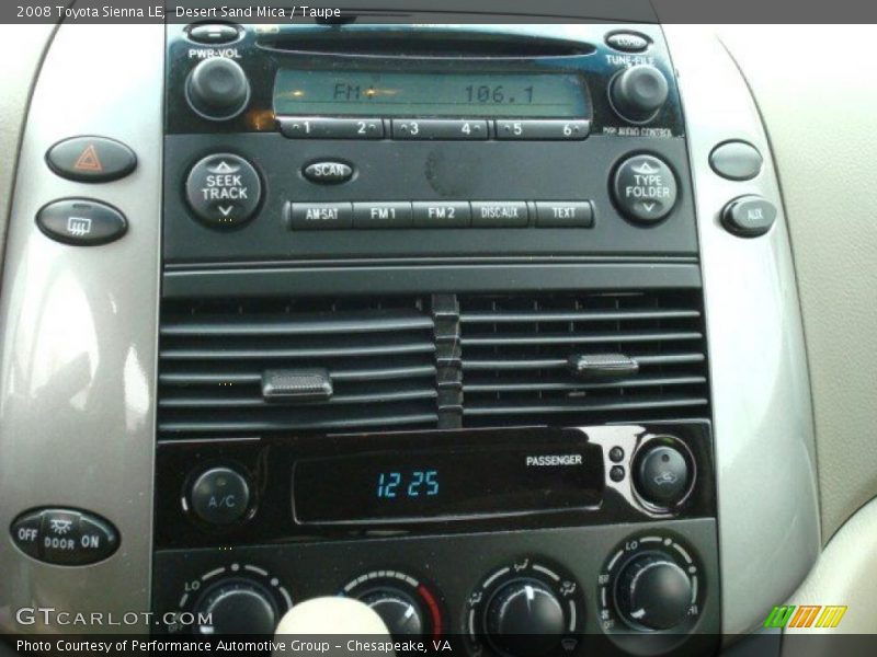 Desert Sand Mica / Taupe 2008 Toyota Sienna LE