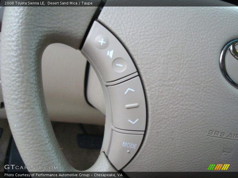 Desert Sand Mica / Taupe 2008 Toyota Sienna LE