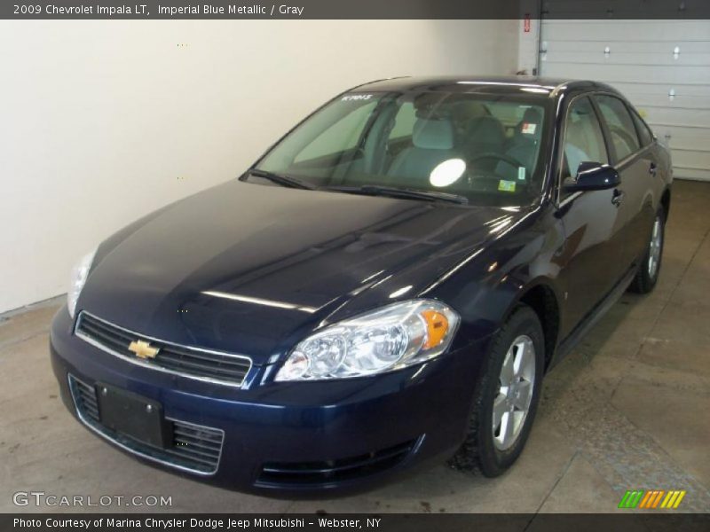 Imperial Blue Metallic / Gray 2009 Chevrolet Impala LT