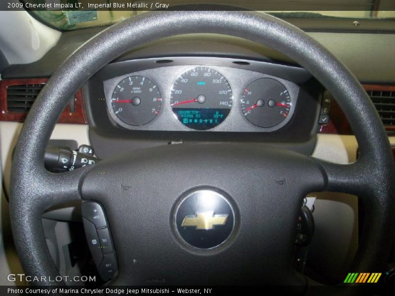 Imperial Blue Metallic / Gray 2009 Chevrolet Impala LT
