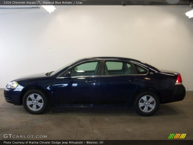 Imperial Blue Metallic / Gray 2009 Chevrolet Impala LT