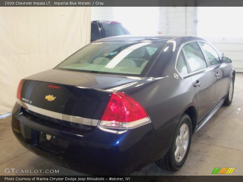 Imperial Blue Metallic / Gray 2009 Chevrolet Impala LT